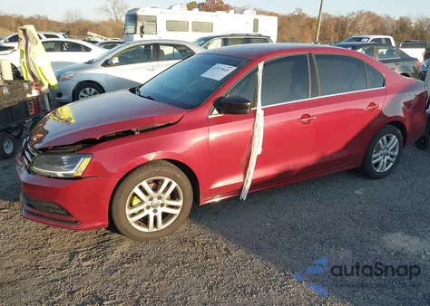 2017 Volkswagen Jetta 1.4T S из США, поврежденный, VIN 3VW2B7AJ1HM247911